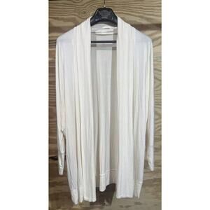 Torrid Women's Cardigan Size M/L Ivory Super Soft Dolman Long Sleeve Open Front